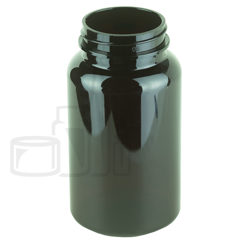 200cc Dark Amber PET Plastic Packer Bottle 45-400 Neck Finish(225/cs)