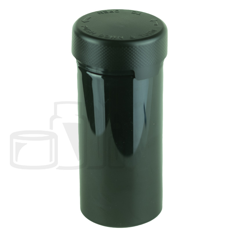 6oz PET Plastic Aviator Series by Chubby Gorilla TE/CRC Solid Black w/Solid Black Cap(300/case)