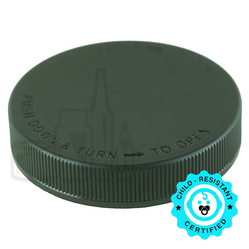 BLACK CRC Cap 89/400 Smooth Skirt, Text, FS M1/pulp Liner - 300/case