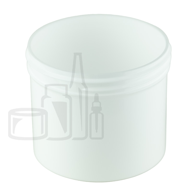 4oz White PET Plastic Single Wall Jar with 70-400 Neck Finish - 560/case