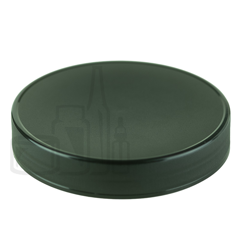 Black Ribbed CT Cap 120/400 Deep Skirt with Vented Heat Seal Liner