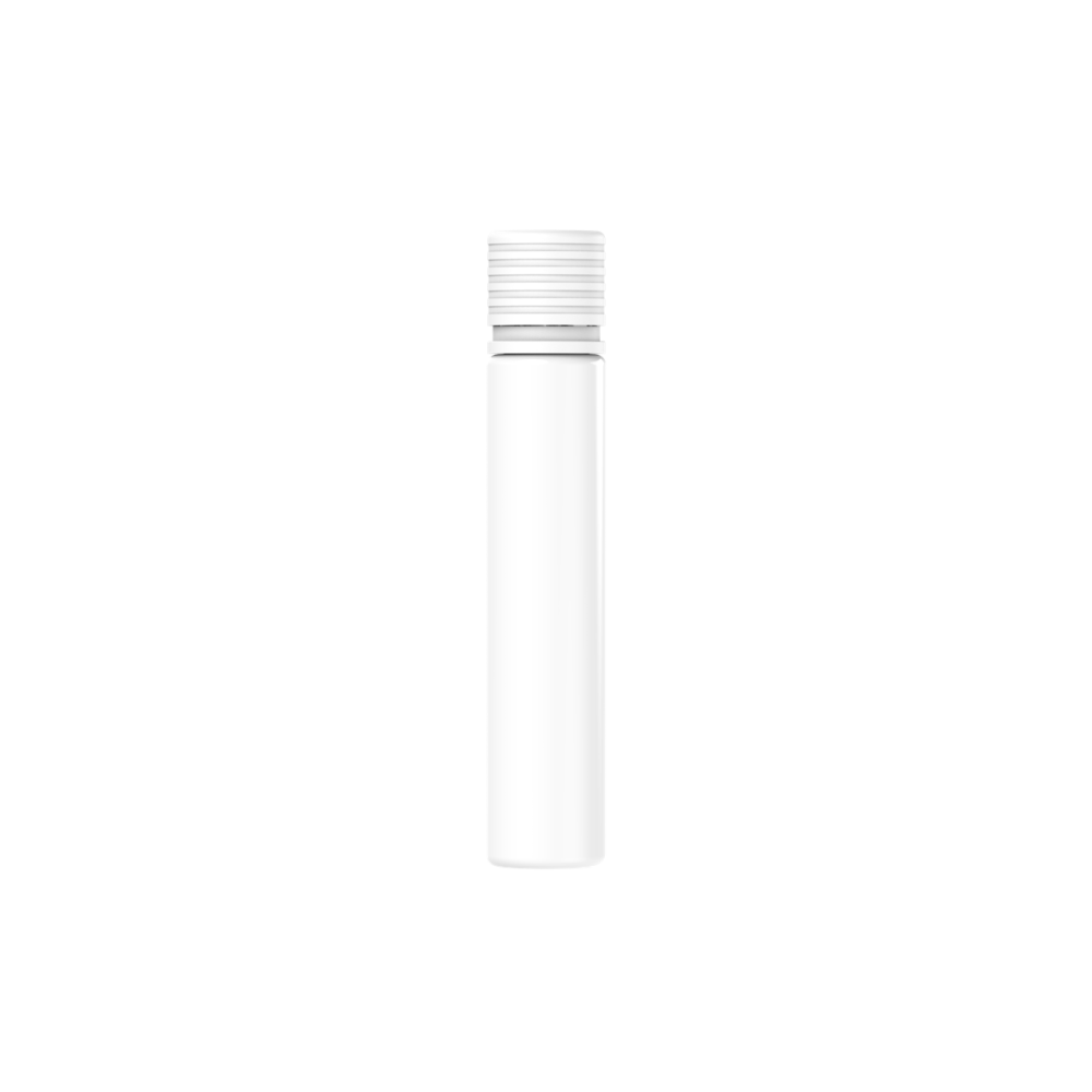 30ml PET Spiral Container TE/CRC Opaque White with Opaque White Cap - 1000/case