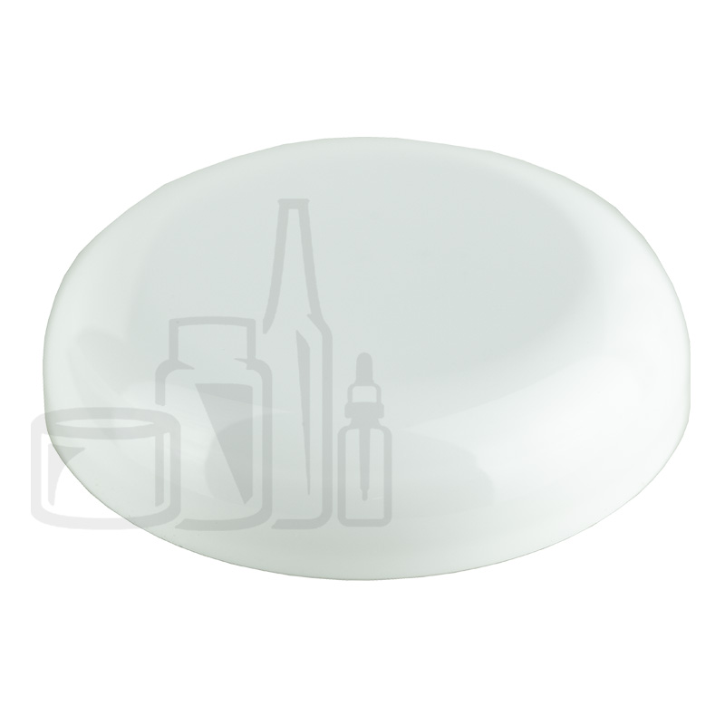 70-400 White Smooth Dome PP Plastic Continuous Thread Lined Closure - 020” Foam HS035 w/ Red SFYP Liner (680/case)