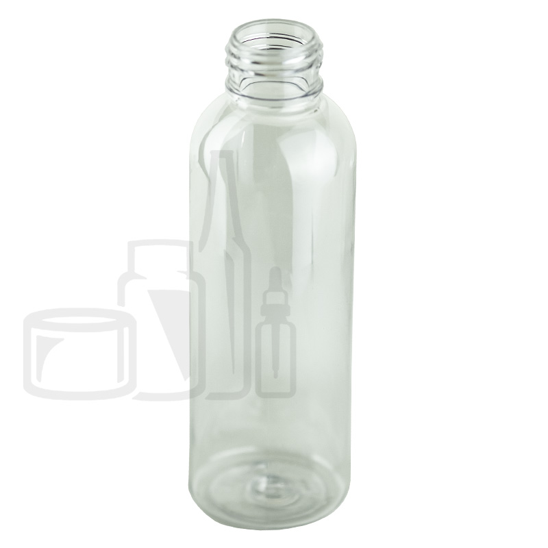 4oz (120ml) Cosmo Round PET Plastic Bottle 24-410(520/case)