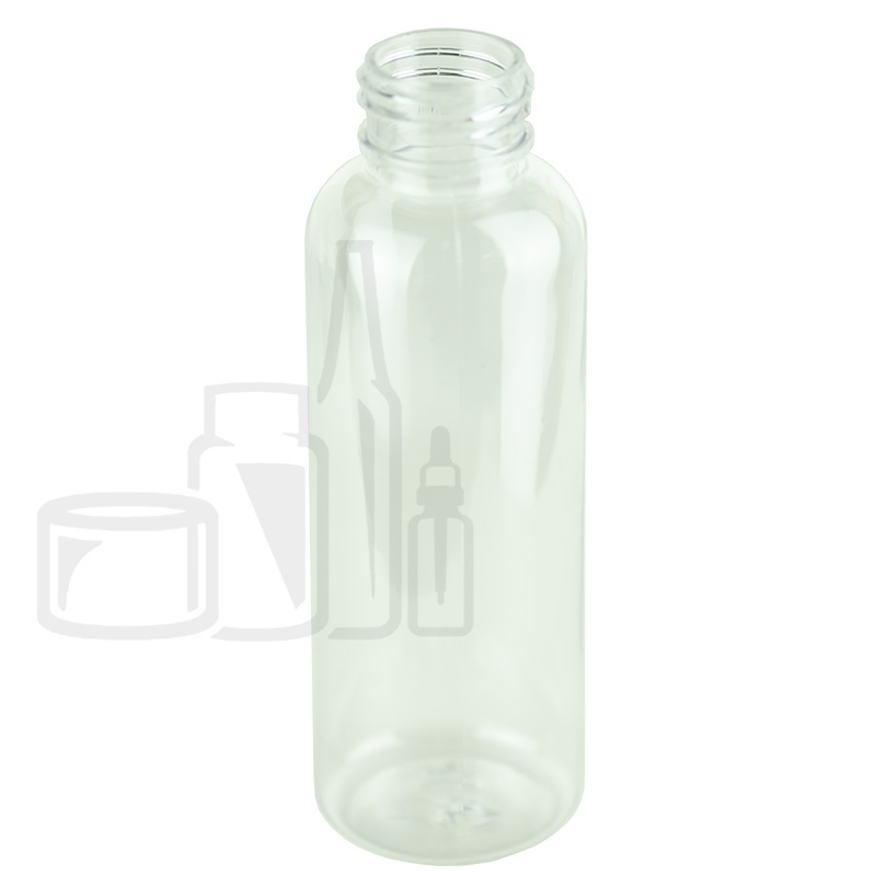 4oz (120ml) Cosmo Round PET Plastic Bottle 24-410 - 816/case