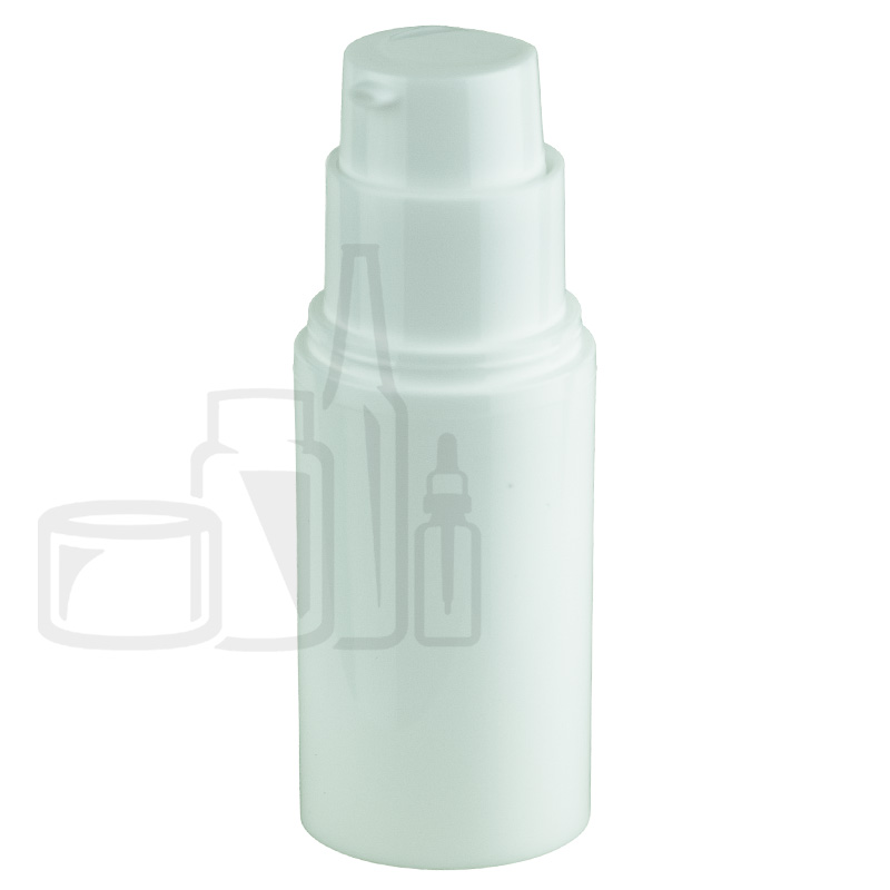 15ml White PP Plastic Airless Pump Bottle (768/case)