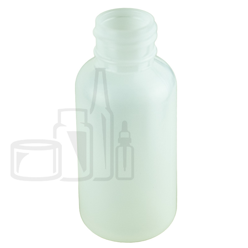 2oz Natural HDPE Plastic Boston Round Bottle 24-410 Neck Finish (1000/cs)