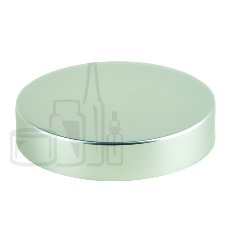 Stock matte silver cap for 120ml glass jar