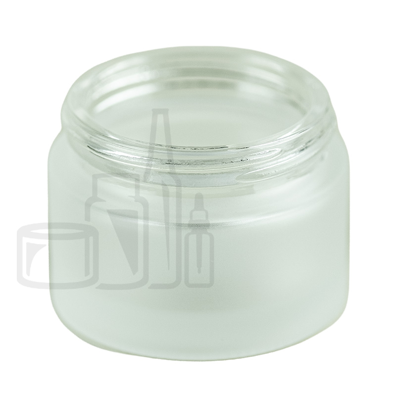 1oz Frosted Clear Glass Jar (144/case)