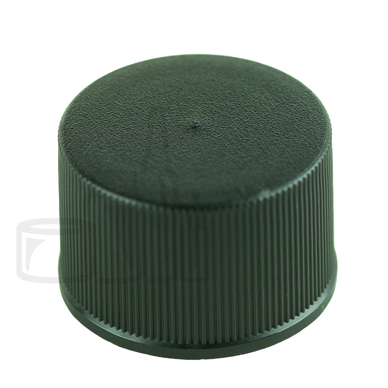 24-410 Black Ribbed PP Plastic Continuous Thread Closure - Plug Seal