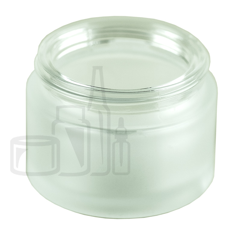 Stock 50ml frosted glass jar