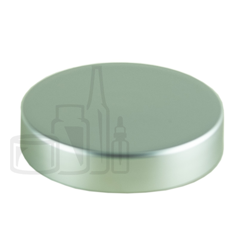 Stock matte silver cap for 50ml glass jar