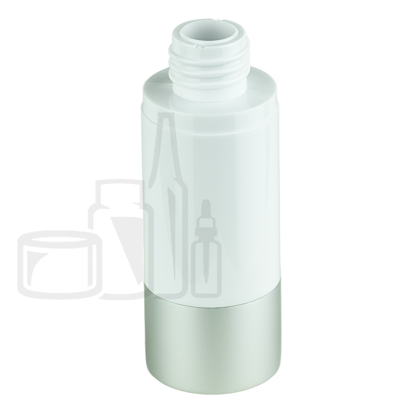 Stock bulk pack 30ml SAN airless bottle, white body