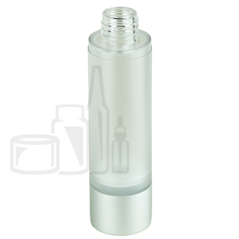 Stock bulk pack 50ml SAN airless bottle, frosted body