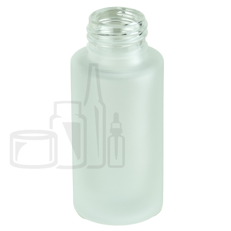 Stock 30ml straight sided glass bottle, frosted