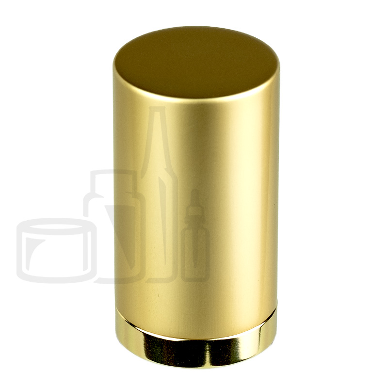 Matte gold pump/cap for stock bulk 15ml SAN airless