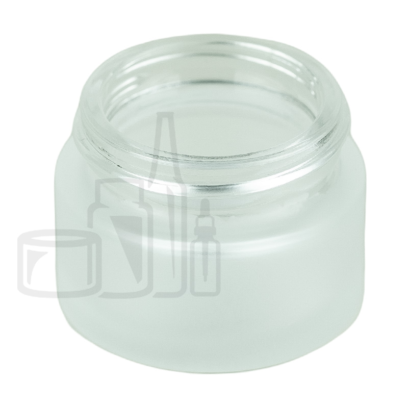 Stock 15ml frosted glass jar