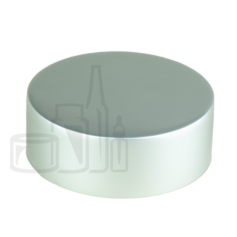 Stock high profile aluminum jar cap 53/400, matte silver