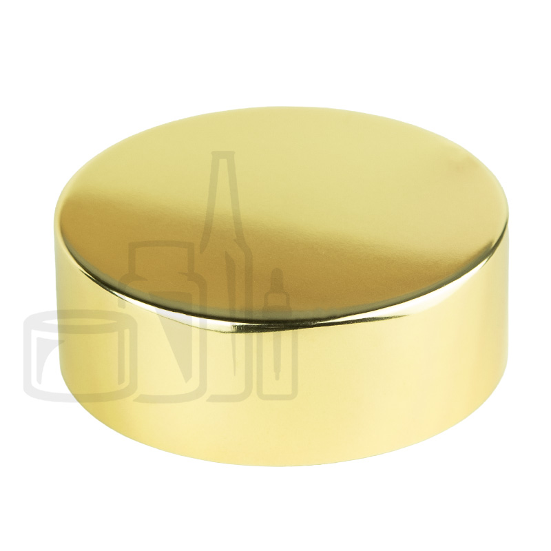 Stock high profile aluminum jar cap 53/400, shiny gold