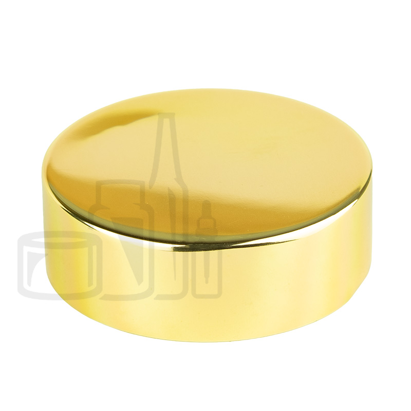 Stock high profile aluminum jar cap 58/400, shiny gold