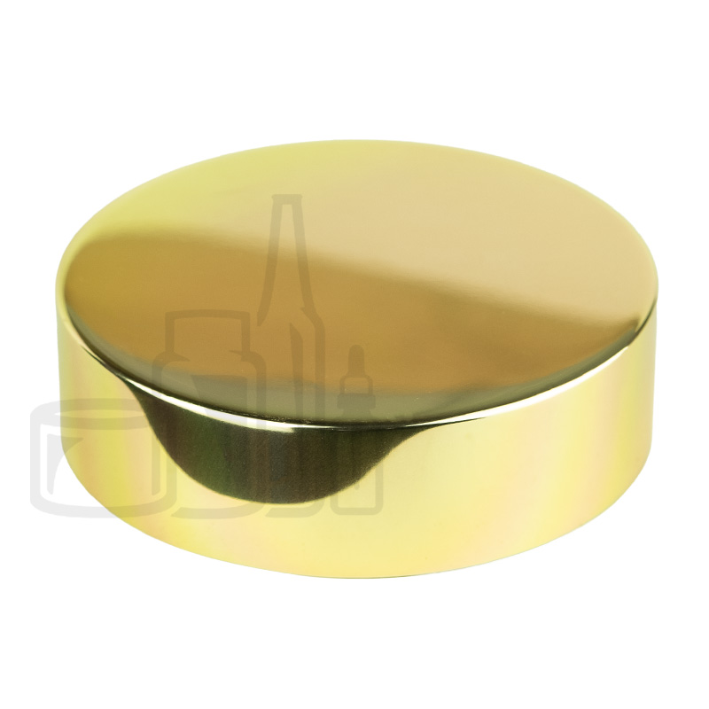 Stock high profile aluminum jar cap 70/400, shiny gold