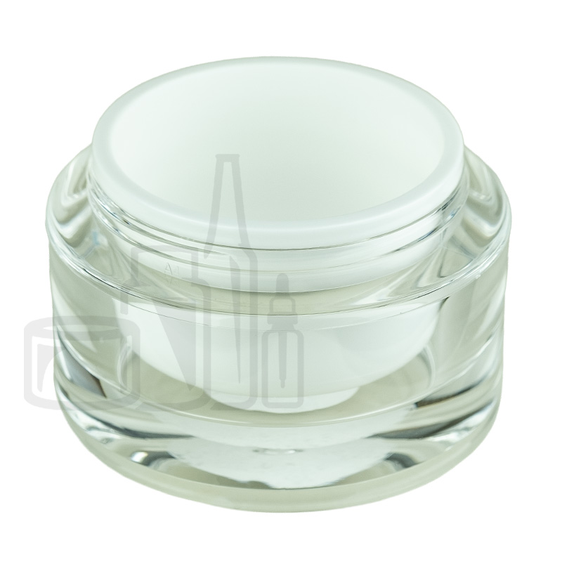 Stock 50ml double wall acrylic jar, big pack