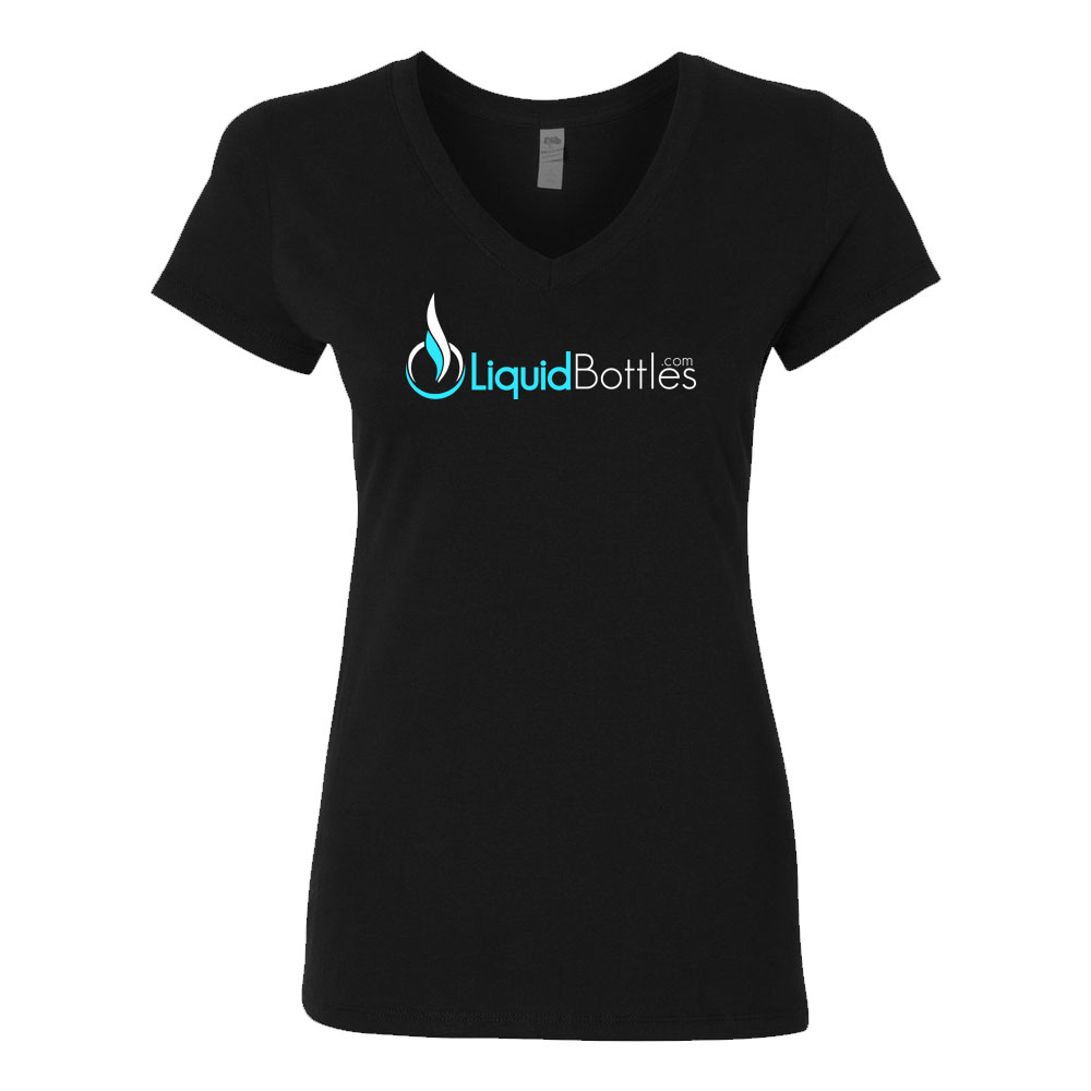 Official LiquidBottles Logo V-Neck, Women's, Black