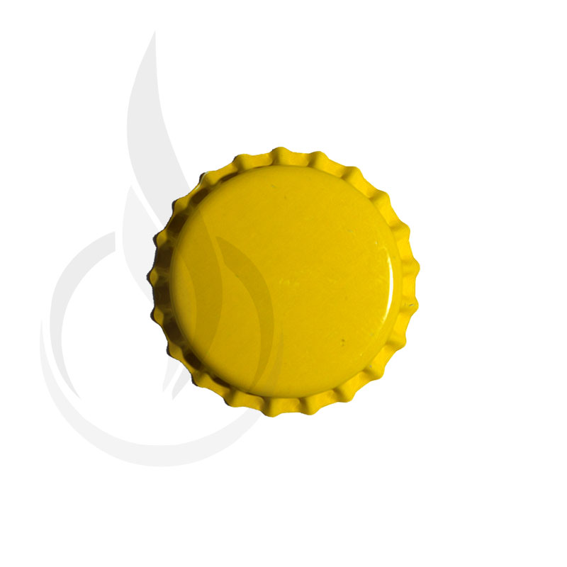 Beer Bottle Cap Yellow Pryoff Liquid Bottles LLC